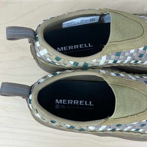 Merrell Men’s Size 7.0 Jungle Moc Evo Woven SE Kangaroo Khaki Slip On Loafers - Picture 9 of 10